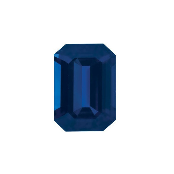 Zafír modrý emerald 5 x 3 mm 0,38ct Fazetovaný ZFEFAASP-5