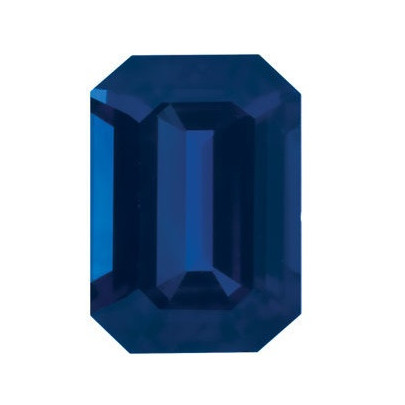 Zafír modrý emerald 6 x 4 mm 0,75ct Fazetovaný ZFEFAASP-6