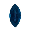 Zafír modrý markíz 4 x 2 mm, A, Fazetovaný