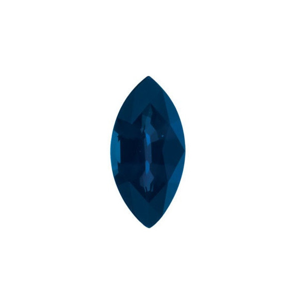 Zafír modrý markíz 5 x 2,5 mm 0,2ct Fazetovaný ZFMFASP-5-1