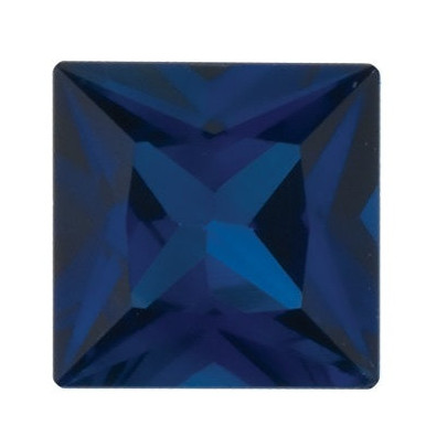 Zafír modrý štvorec 4 x 4 mm 0,46ct Princess cut ZFPPAASP-4