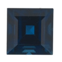 Zafír modrý štvorec 2 x 2 mm, A, Step-cut