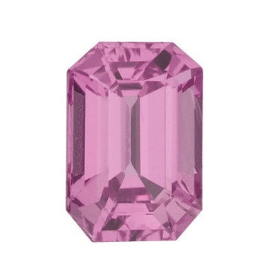 Zafír ružový emerald 6 x 4 mm 0,7ct Fazetovaný ZFEFAARO-6