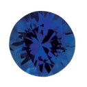 Zafír ceylon modrý okrúhly 2,5 mm, A, Diamantový
