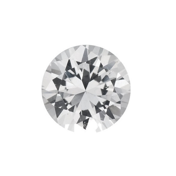 Zafír biely okrúhly 6 mm 1,1ct Fazetovaný ZFRFAAC-6
