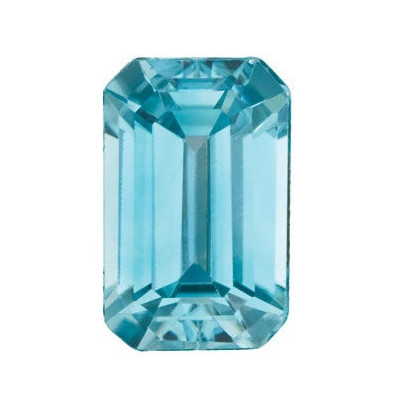 Zirkon blue emerald 6 x 4 mm 0,45ct Fazetovaný ZCEFAAAQ-6