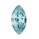 Zirkon blue markíz 8 x 4 mm, AA, Fazetovaný