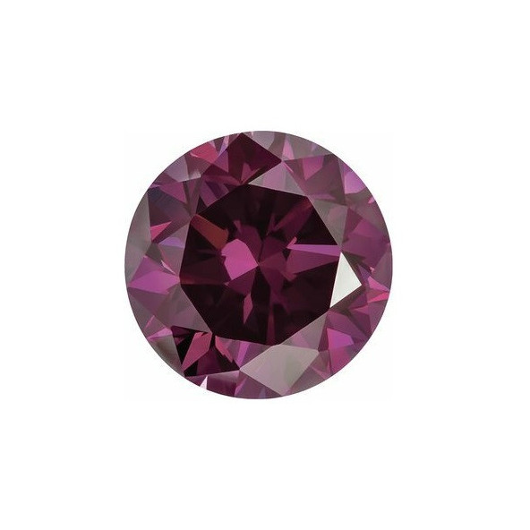 Prírodný diamant purpurový okrúhly briliant 2,5 mm 0,06ct Diamantový BIRDP12FU-2,5