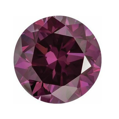 Prírodný diamant purpurový okrúhly briliant 4,3 mm 0,33ct Diamantový BIRDP12FU-4,3