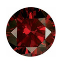 Prírodný diamant červený okrúhly briliant 3,4 mm 0,15ct