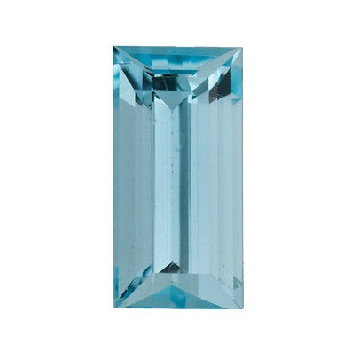 Akvamarín rovná bageta 4,5 x 3,3 mm, A, Fazetovaný AKBFAAZ-4,5