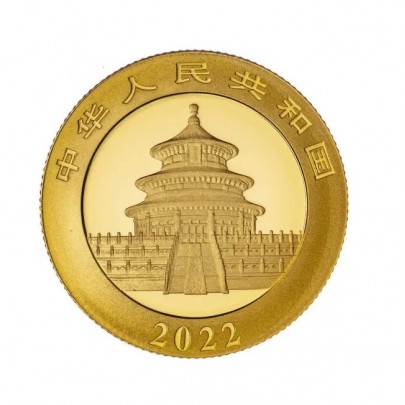 Investičná zlatá minca 1 g Panda 10 CNY 05112205-22 2
