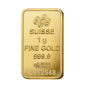 Investičná zlatá tehla 1 g , Pamp Suisse , rýdzosť: 999,9 , razená , Švajčiarsko , blister - zaliate v ochranom plaste , rozmery: 14,7 x 8,9 x 0,43mm ,0% - oslobodené od DPH , LBMA: áno , Garancia výkupu: garantujeme