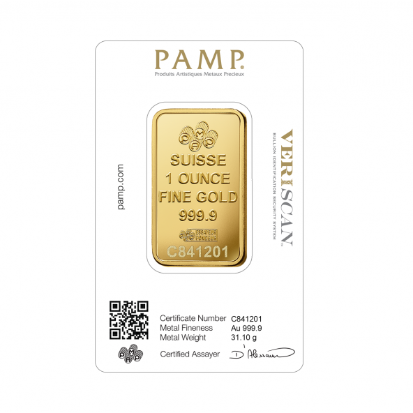 Investičná zlatá tehla 1 oz razená Pamp Fortuna 86150031 (4)