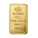 Investičná zlatá tehla 100 g , Pamp Suisse , rýdzosť: 999,9 , razená , Švajčiarsko , blister - zaliate v ochranom plaste , rozmery: 47 x 27 x 4,3mm ,0% - oslobodené od DPH , LBMA: áno , Garancia výkupu: garantujeme