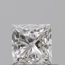 Prírodný diamant princess, VS1, H, 0,51ct, GIA