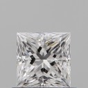 Prírodný diamant princess, VS2, D, 0,51ct, GIA