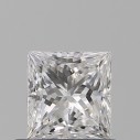 Prírodný diamant princess, SI1, D, 0,51ct, GIA