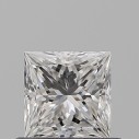 Prírodný diamant princess, SI1, E, 0,52ct, GIA