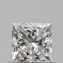 Prírodný diamant princess, VS2, F, 0,53ct, GIA