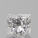 Prírodný diamant princess, SI1, D, 0,54ct, GIA