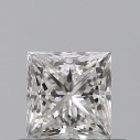 Prírodný diamant princess, SI1, G, 0,54ct, GIA