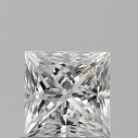 Prírodný diamant princess, SI1, F, 0,62ct, GIA