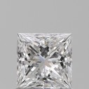 Prírodný diamant princess, VS2, D, 0,74ct, GIA