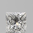Prírodný diamant princess, VS2, G, 0,74ct, GIA