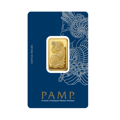 Investičná zlatá tehla 1-2 oz razená Pamp Fortuna 86150015 2