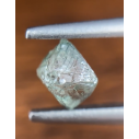 Prírodný surový diamant tyrkysovej farby 0,6 ct