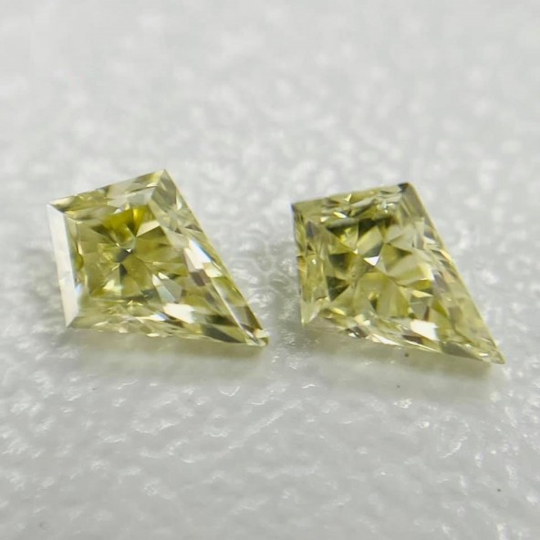 Prírodný žltý diamant v tvare šarkana 0,34 ctw FSD0070