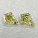 Prírodný žltý diamant v tvare šarkana 0,34 ctw