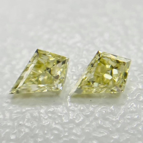 Prírodný žltý diamant v tvare šarkana 0,30 ctw FSD0071