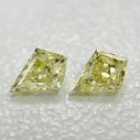 Prírodný žltý diamant v tvare šarkana 0,30 ctw