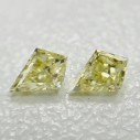 Prírodný žltý diamant v tvare šarkana 0,30 ctw