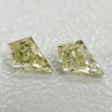 Prírodný žltý diamant v tvare šarkana 0,32 ctw