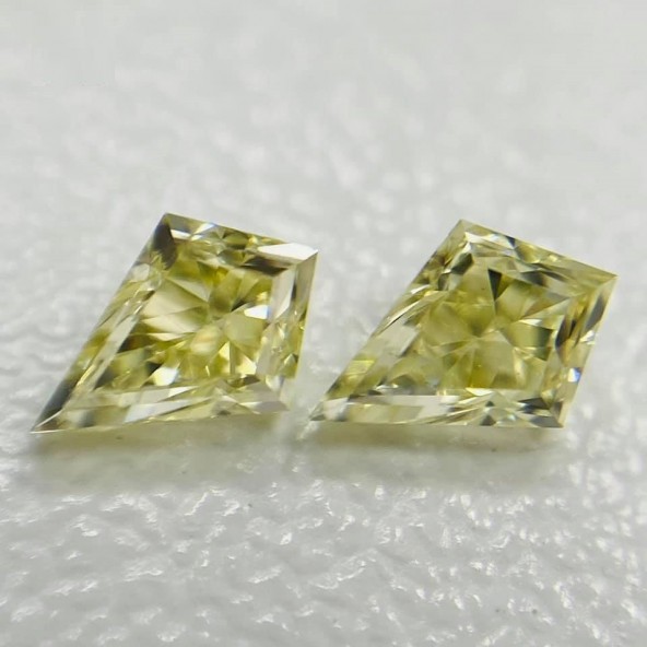 Prírodný žltý diamant v tvare šarkana 0,36 ctw FSD0073