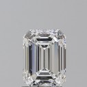 Prírodný diamant emerald, VS1, E, 1,50ct, GIA