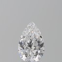 Prírodný diamant hruška, SI1, D, 1,51ct, GIA