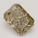 Farebný diamant radiant, fancy dark hnedý, 1,03ct, GIA