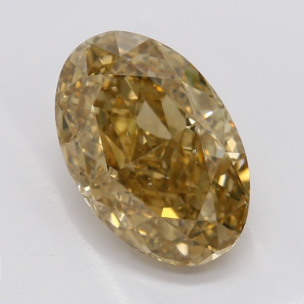 Farebný diamant ovál, fancy hnedoorandžový, GIA 7872170157 O5