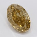 Farebný diamant ovál, fancy hnedooranžový, 2,53ct, GIA