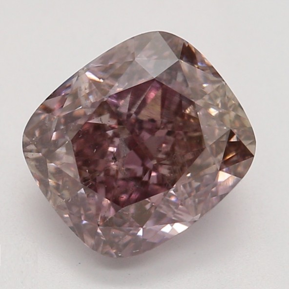 Farebný diamant cushion, fancy hnedoružový, GIA 6872500266 R5