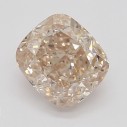 Farebný diamant cushion, fancy hnedoružový, 0,55ct, GIA