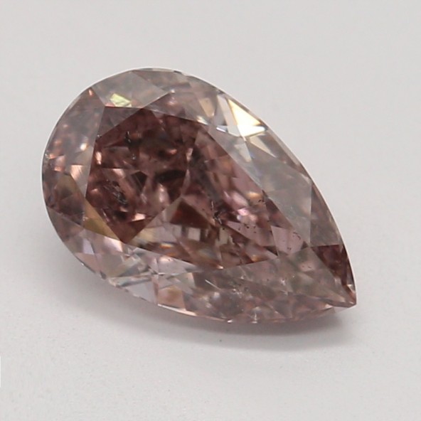 Farebný diamant hruška, fancy hnedoružový, GIA 1872370120 R5