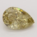Farebný diamant hruška, fancy hnedožltý, 5,82ct, GIA
