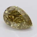 Farebný diamant hruška, fancy deep hnedožltý, 3,01ct, GIA