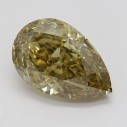 Farebný diamant hruška, fancy hnedožltý, 1ct, GIA