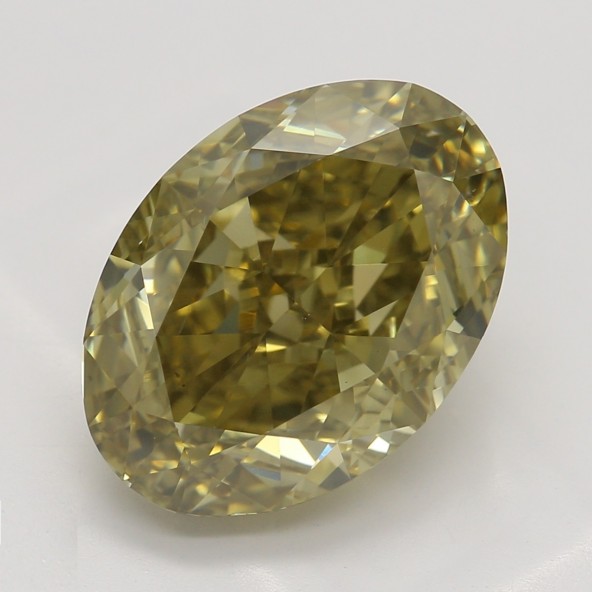 Farebný diamant ovál, fancy hnedožltý, GIA 1872170190 Y5